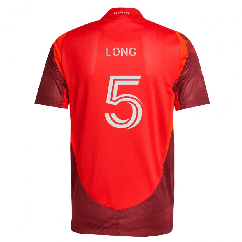 Danxen Mujer Camiseta Kevin Long #5 Rojo Borgoña 1ª Equipación 2026/27 La Camisa México