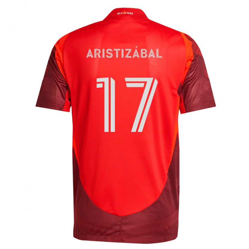 Danxen Mujer Camiseta Emilio Aristizábal #17 Rojo Borgoña 1ª Equipación 2026/27 La Camisa México