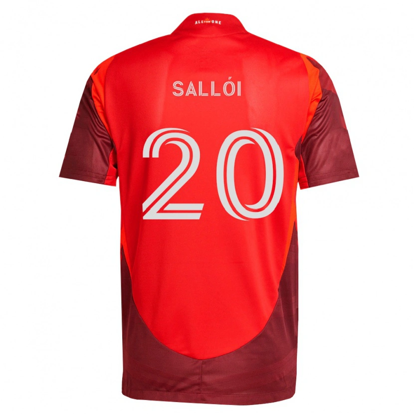 Danxen Mujer Camiseta Dániel Sallói #20 Rojo Borgoña 1ª Equipación 2026/27 La Camisa México
