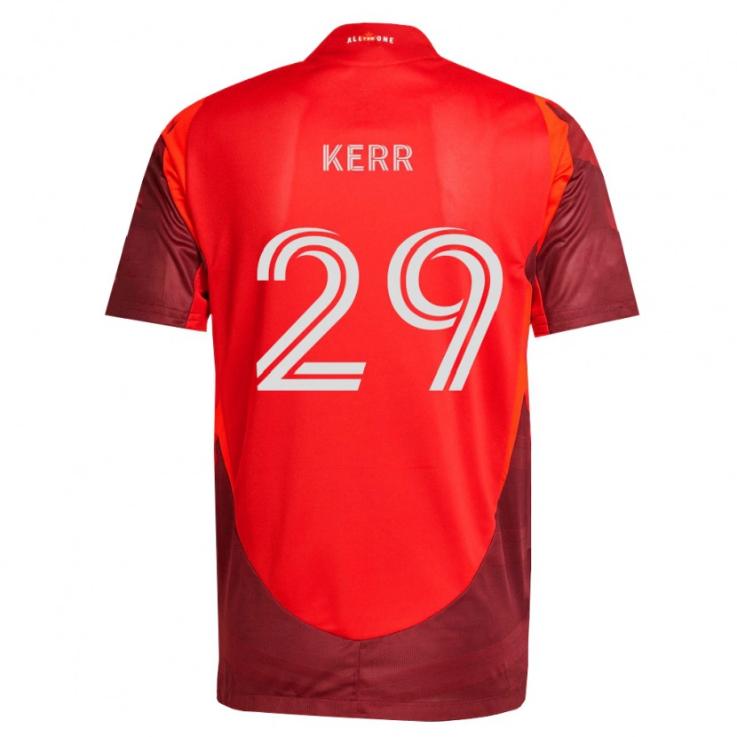 Danxen Mujer Camiseta Deandre Kerr #29 Rojo Borgoña 1ª Equipación 2026/27 La Camisa México