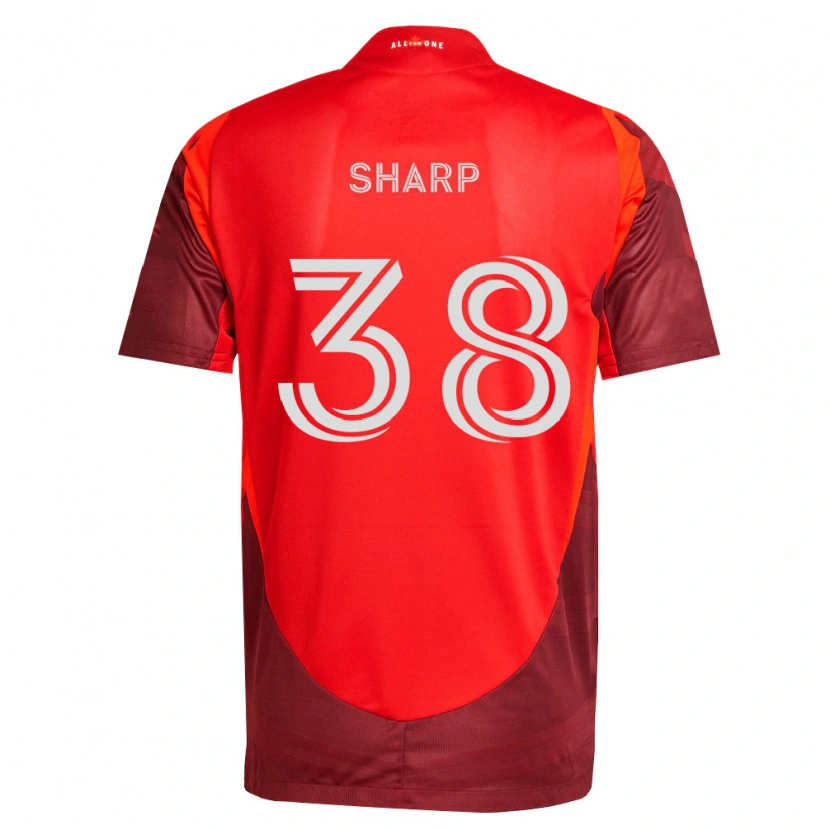 Danxen Mujer Camiseta Charlie Sharp #38 Rojo Borgoña 1ª Equipación 2026/27 La Camisa México