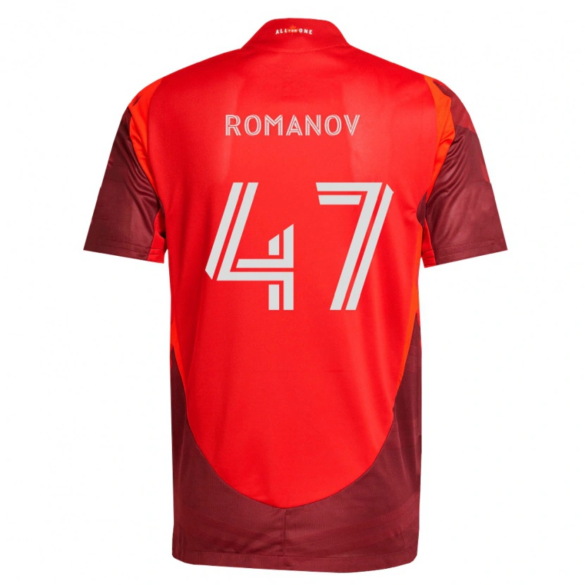 Danxen Mujer Camiseta Alexander Romanov #47 Rojo Borgoña 1ª Equipación 2026/27 La Camisa México