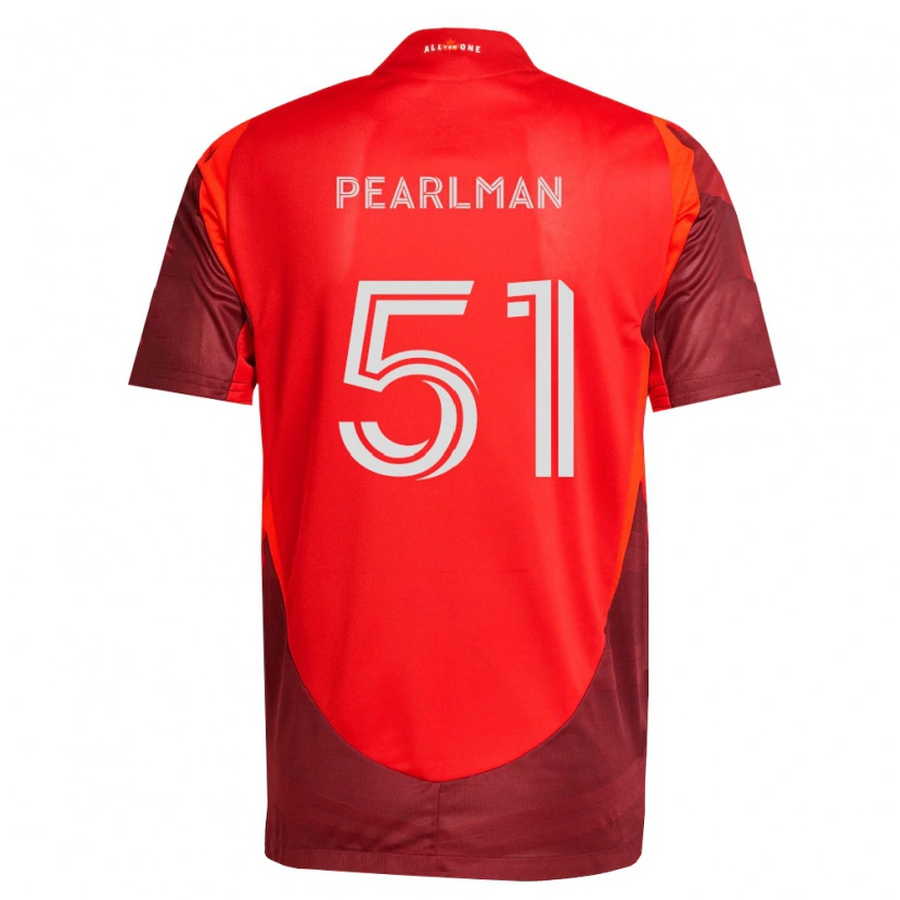 Danxen Mujer Camiseta Adam Pearlman #51 Rojo Borgoña 1ª Equipación 2026/27 La Camisa México