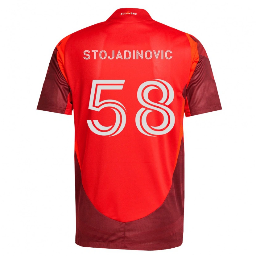 Danxen Mujer Camiseta Marko Stojadinovic #58 Rojo Borgoña 1ª Equipación 2026/27 La Camisa México