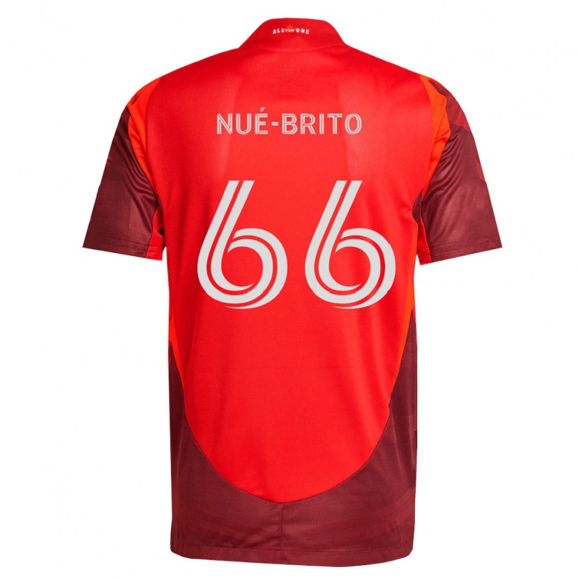 Danxen Mujer Camiseta Diego Nué-Brito #66 Rojo Borgoña 1ª Equipación 2026/27 La Camisa México