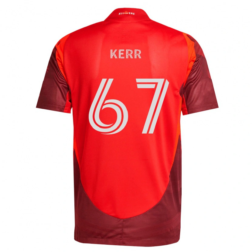 Danxen Mujer Camiseta Kervon Kerr #67 Rojo Borgoña 1ª Equipación 2026/27 La Camisa México