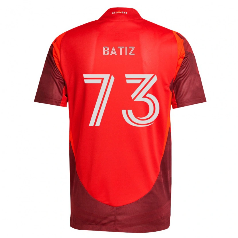 Danxen Mujer Camiseta Jesus Batiz #73 Rojo Borgoña 1ª Equipación 2026/27 La Camisa México