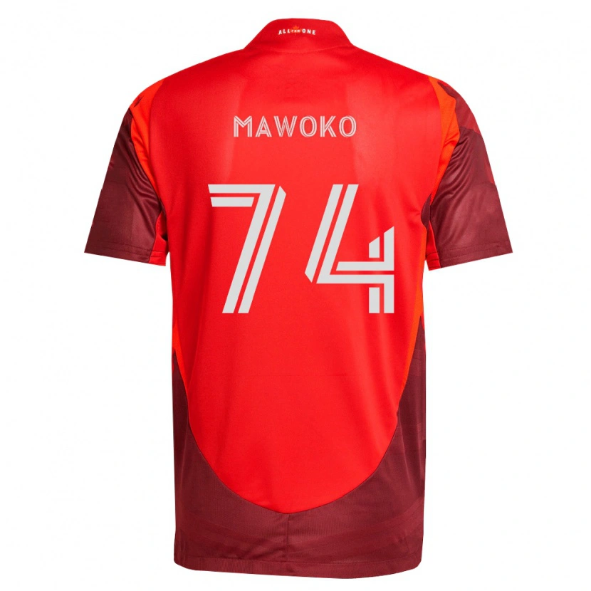 Danxen Mujer Camiseta Kundai Mawoko #74 Rojo Borgoña 1ª Equipación 2026/27 La Camisa México