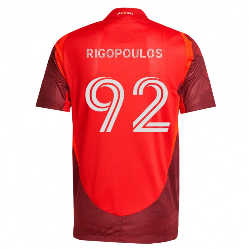 Danxen Mujer Camiseta Theo Rigopoulos #92 Rojo Borgoña 1ª Equipación 2026/27 La Camisa México