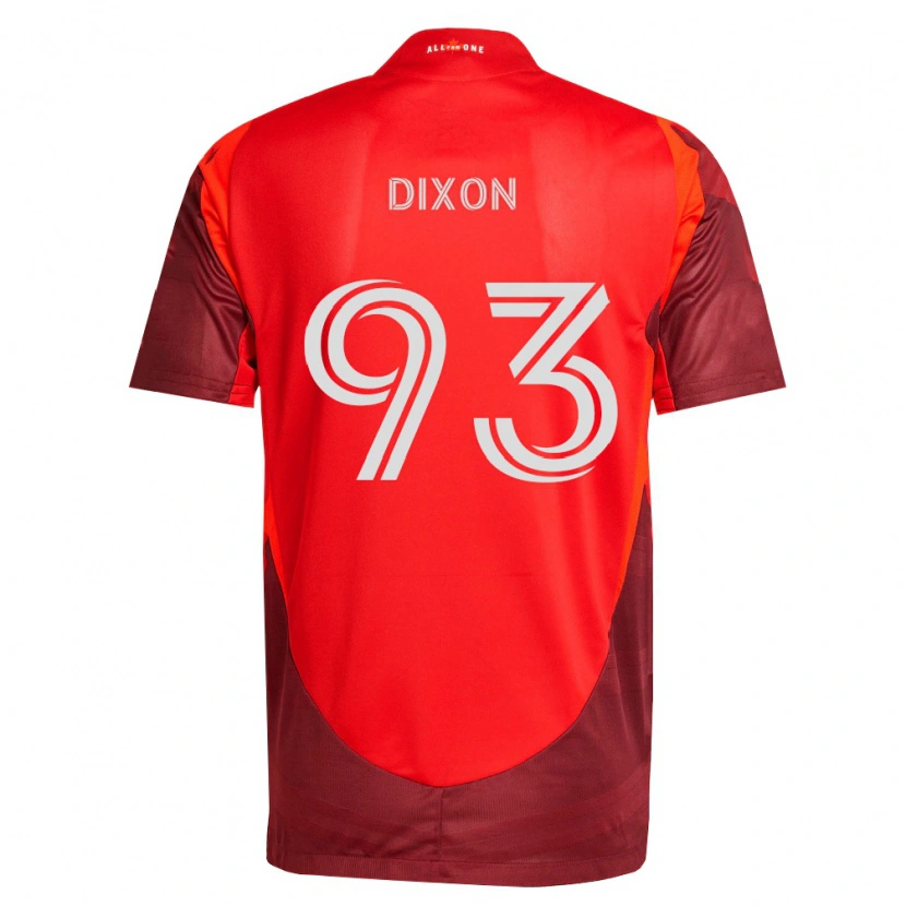 Danxen Mujer Camiseta Damar Dixon #93 Rojo Borgoña 1ª Equipación 2026/27 La Camisa México