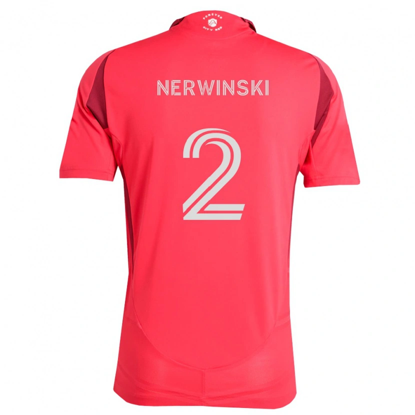 Danxen Mujer Camiseta Jake Nerwinski #2 Magenta Blanco 1ª Equipación 2026/27 La Camisa México