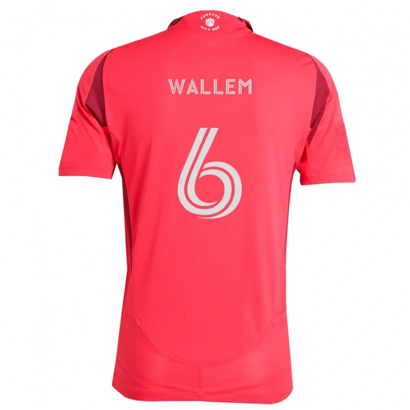 Danxen Mujer Camiseta Conrad Wallem #6 Magenta Blanco 1ª Equipación 2026/27 La Camisa México