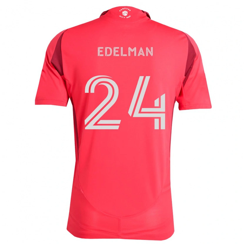 Danxen Mujer Camiseta Daniel Edelman #24 Magenta Blanco 1ª Equipación 2026/27 La Camisa México