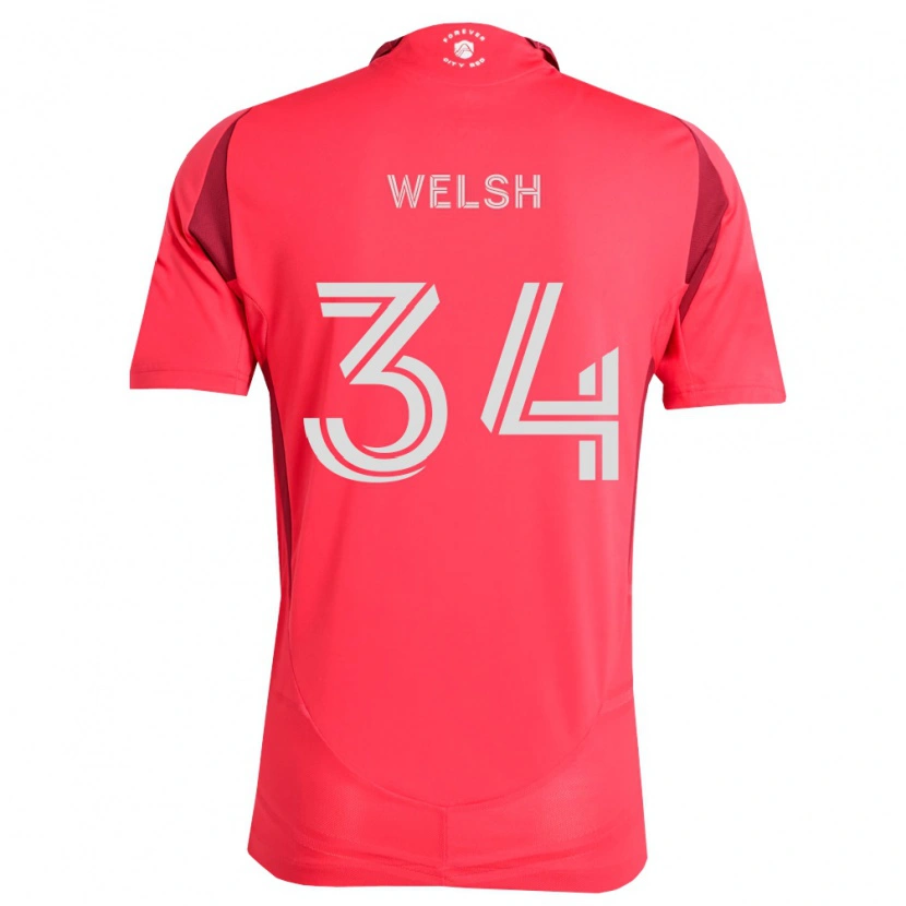 Danxen Mujer Camiseta Colin Welsh #34 Magenta Blanco 1ª Equipación 2026/27 La Camisa México