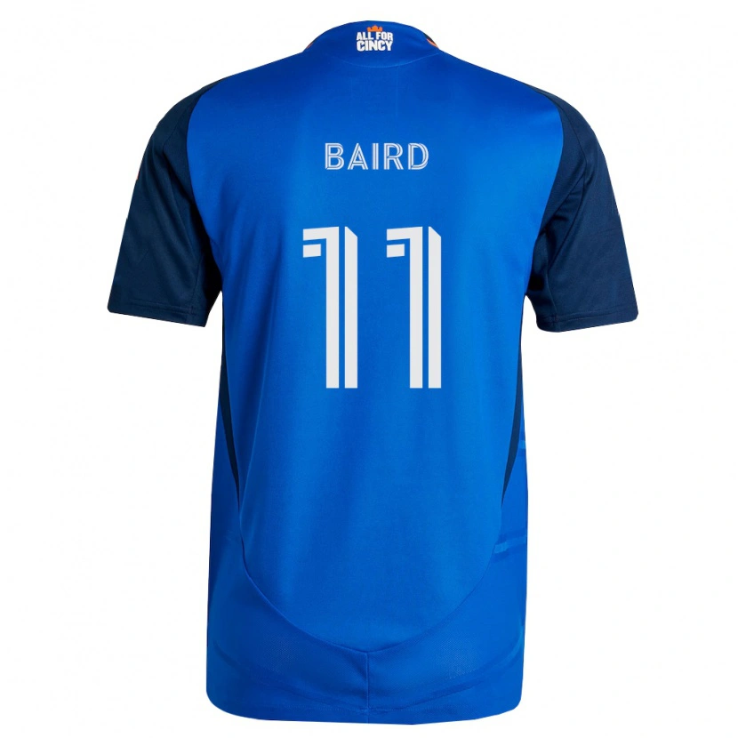 Danxen Mujer Camiseta Corey Baird #11 Azul Real Naranja 1ª Equipación 2026/27 La Camisa México