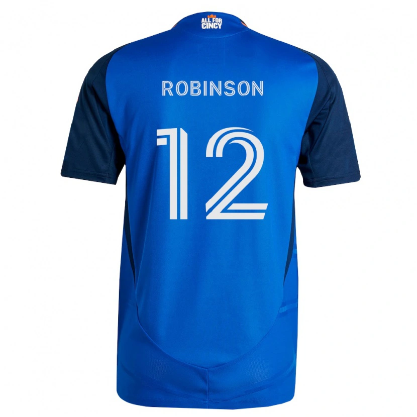 Danxen Mujer Camiseta Miles Robinson #12 Azul Real Naranja 1ª Equipación 2026/27 La Camisa México