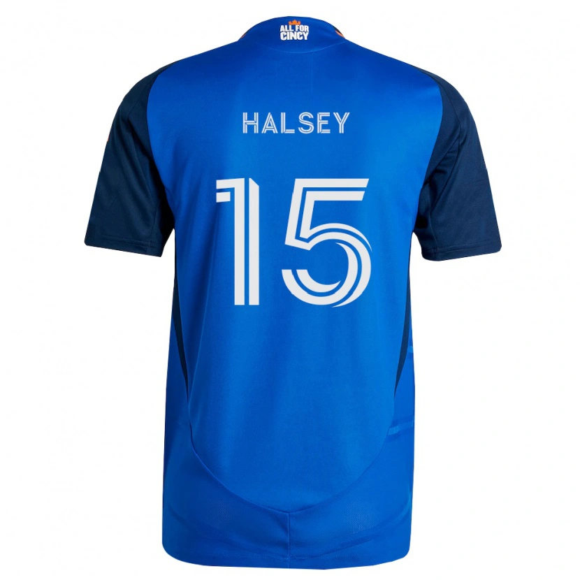 Danxen Mujer Camiseta Bret Halsey #15 Azul Real Naranja 1ª Equipación 2026/27 La Camisa México
