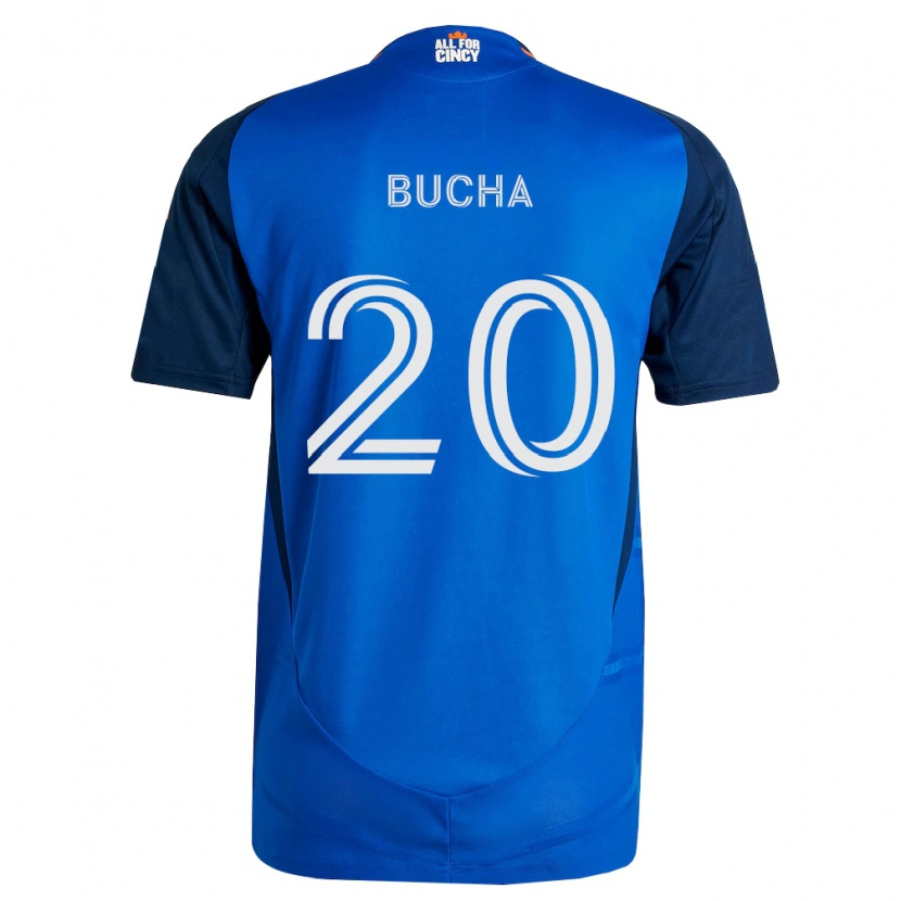 Danxen Mujer Camiseta Pavel Bucha #20 Azul Real Naranja 1ª Equipación 2026/27 La Camisa México