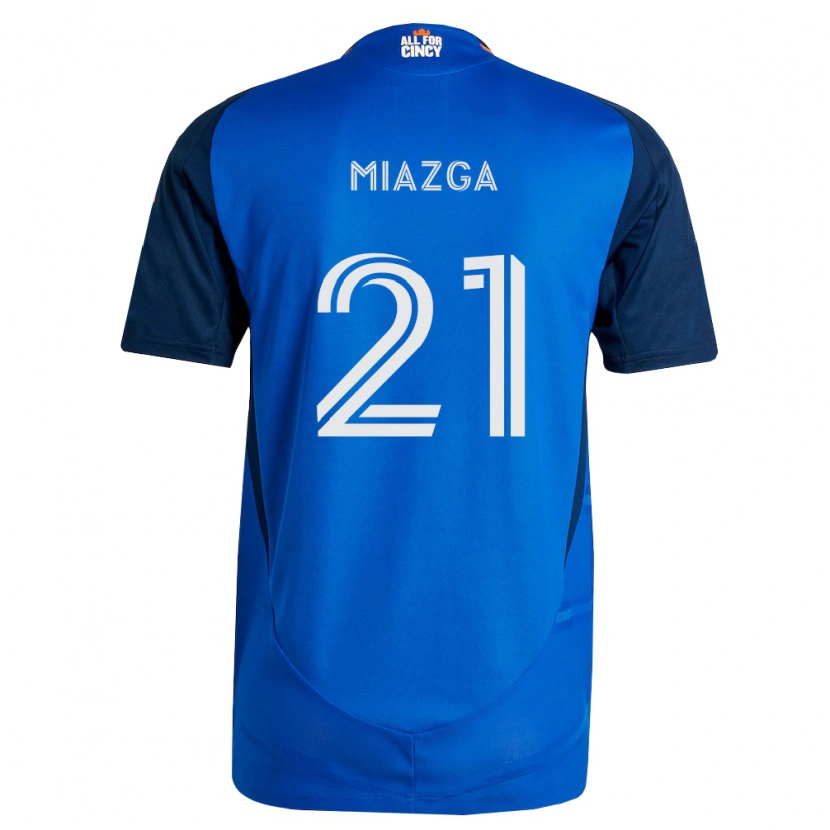 Danxen Mujer Camiseta Matt Miazga #21 Azul Real Naranja 1ª Equipación 2026/27 La Camisa México