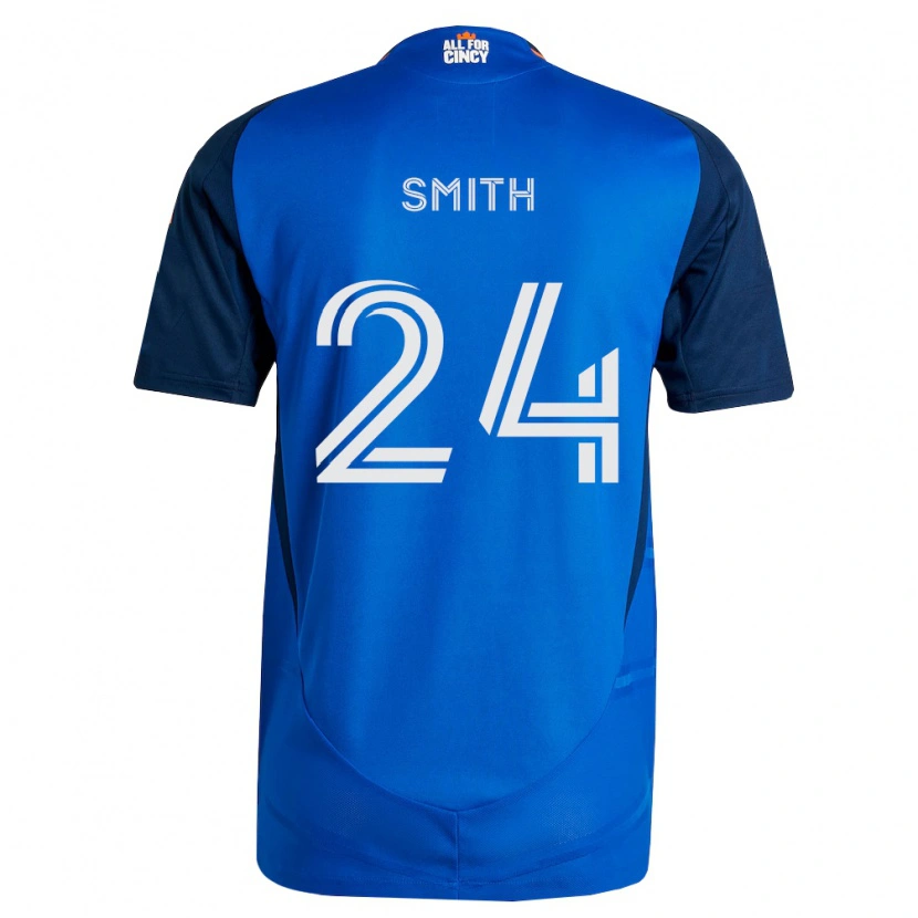 Danxen Mujer Camiseta Kyle Smith #24 Azul Real Naranja 1ª Equipación 2026/27 La Camisa México