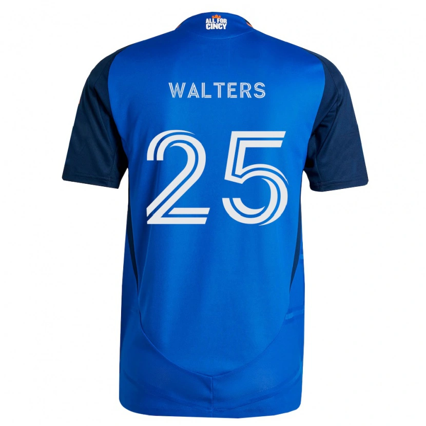 Danxen Mujer Camiseta Paul Walters #25 Azul Real Naranja 1ª Equipación 2026/27 La Camisa México
