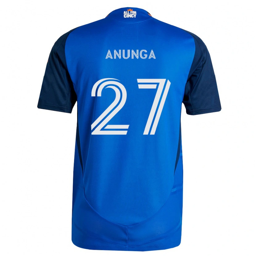 Danxen Mujer Camiseta Tah Anunga #27 Azul Real Naranja 1ª Equipación 2026/27 La Camisa México