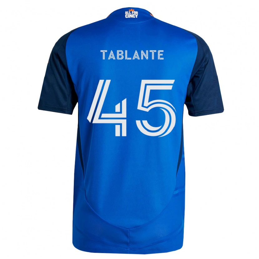 Danxen Mujer Camiseta Moises Tablante #45 Azul Real Naranja 1ª Equipación 2026/27 La Camisa México