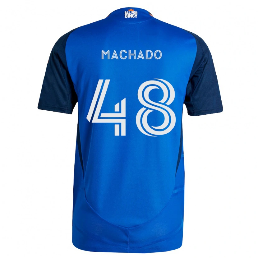 Danxen Mujer Camiseta Juan Machado #48 Azul Real Naranja 1ª Equipación 2026/27 La Camisa México
