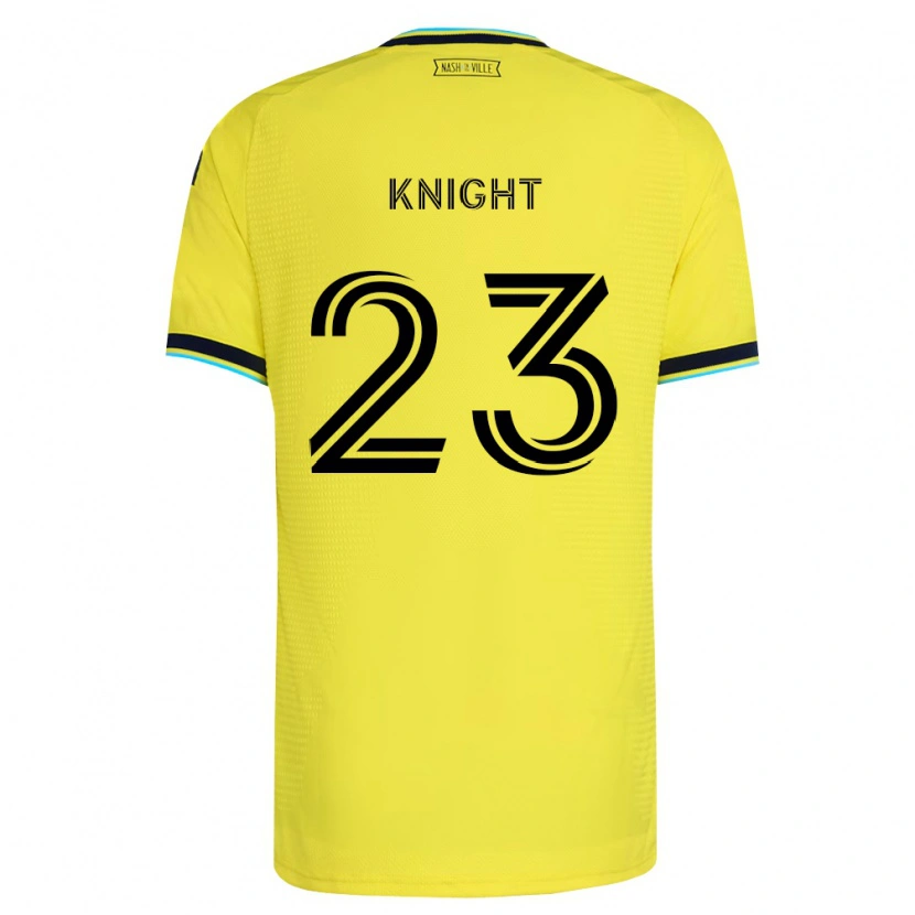 Danxen Mujer Camiseta Jordan Knight #23 Amarillo Brillante Azul Marino 1ª Equipación 2026/27 La Camisa México