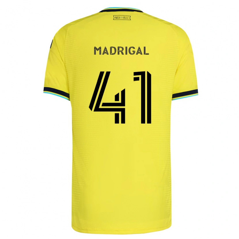 Danxen Mujer Camiseta Warren Madrigal #41 Amarillo Brillante Azul Marino 1ª Equipación 2026/27 La Camisa México