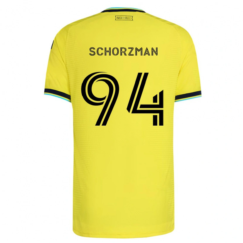 Danxen Mujer Camiseta Eamon Schorzman #94 Amarillo Brillante Azul Marino 1ª Equipación 2026/27 La Camisa México