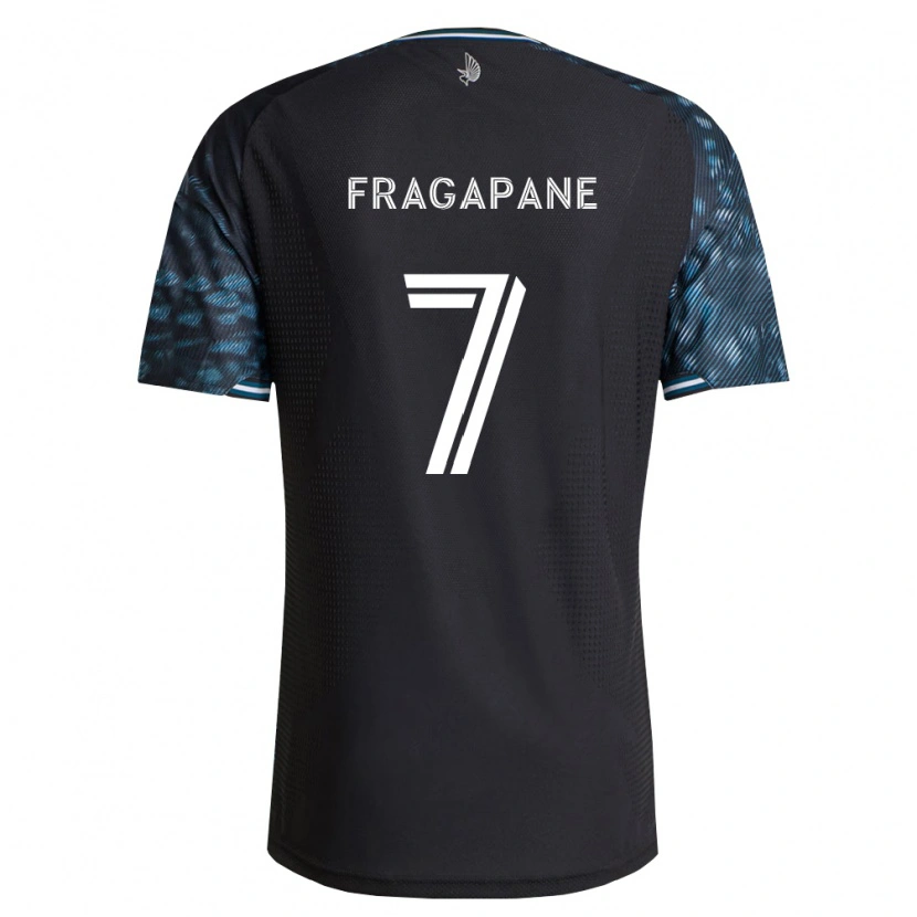 Danxen Mujer Camiseta Franco Fragapane #7 Negro Blanco 1ª Equipación 2026/27 La Camisa México