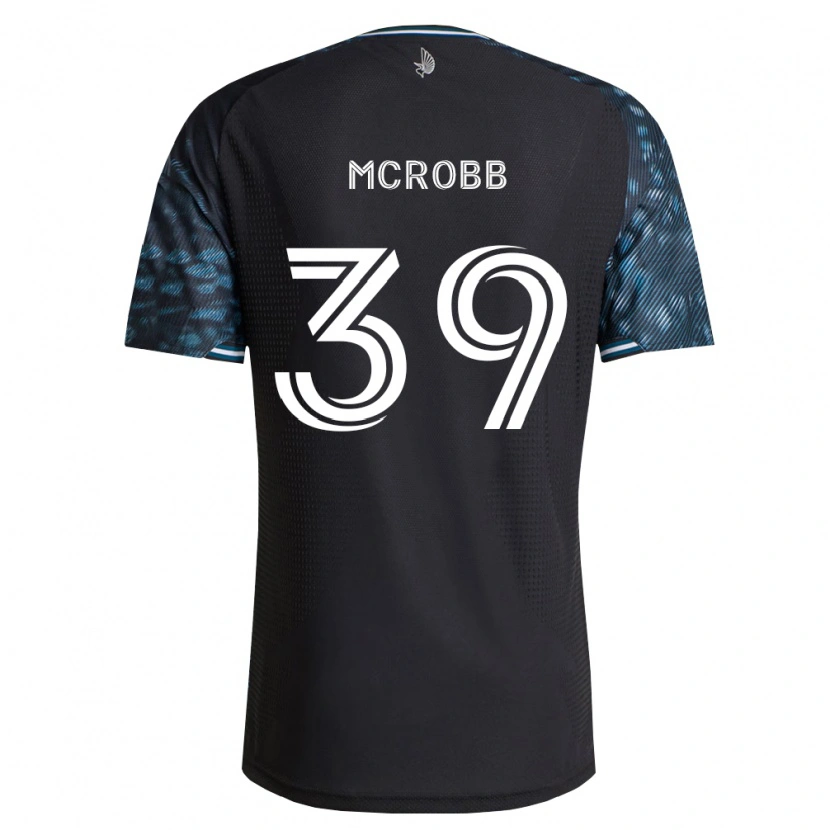 Danxen Mujer Camiseta Finn Mcrobb #39 Negro Blanco 1ª Equipación 2026/27 La Camisa México