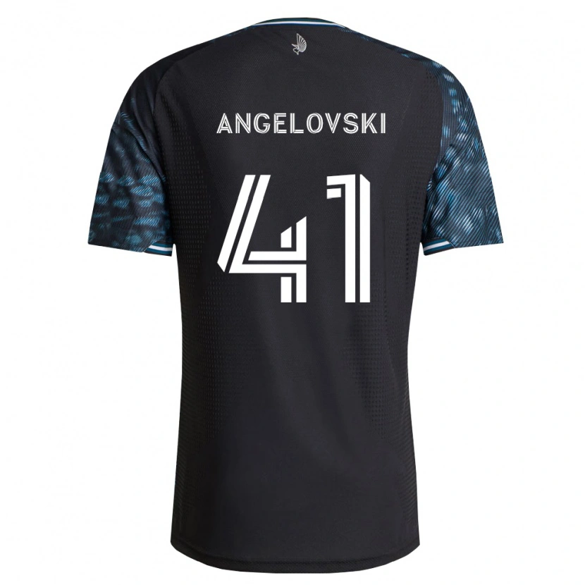 Danxen Mujer Camiseta Lazar Angelovski #41 Negro Blanco 1ª Equipación 2026/27 La Camisa México