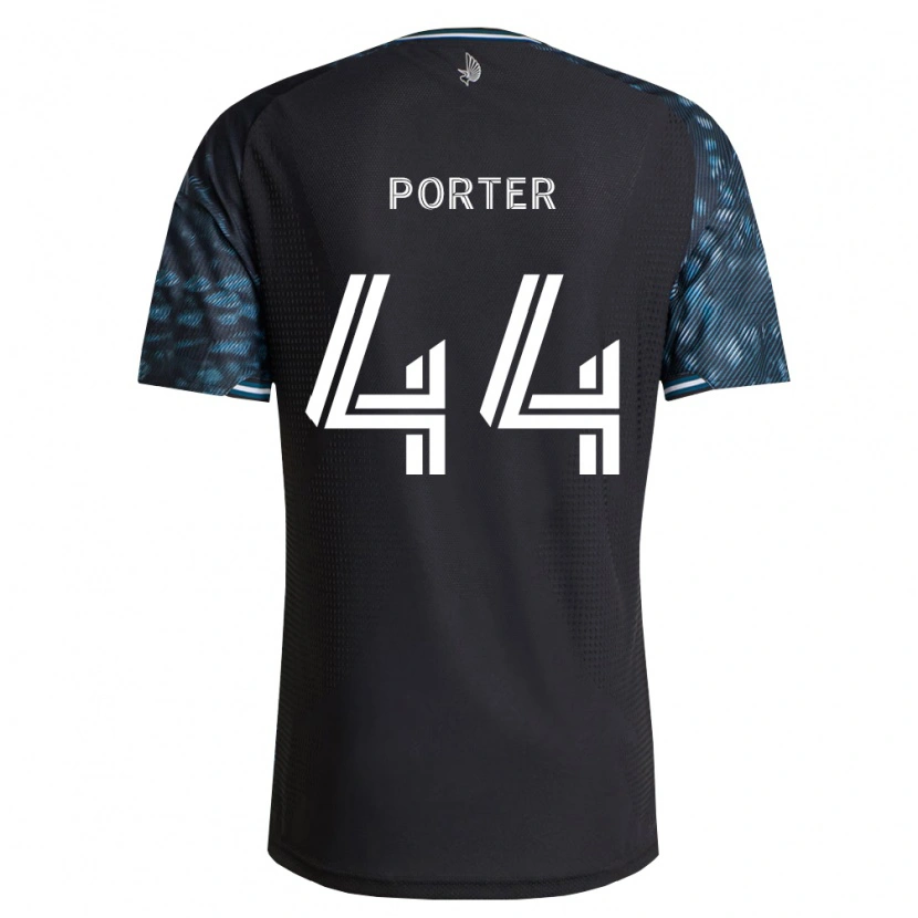 Danxen Mujer Camiseta George Porter #44 Negro Blanco 1ª Equipación 2026/27 La Camisa México