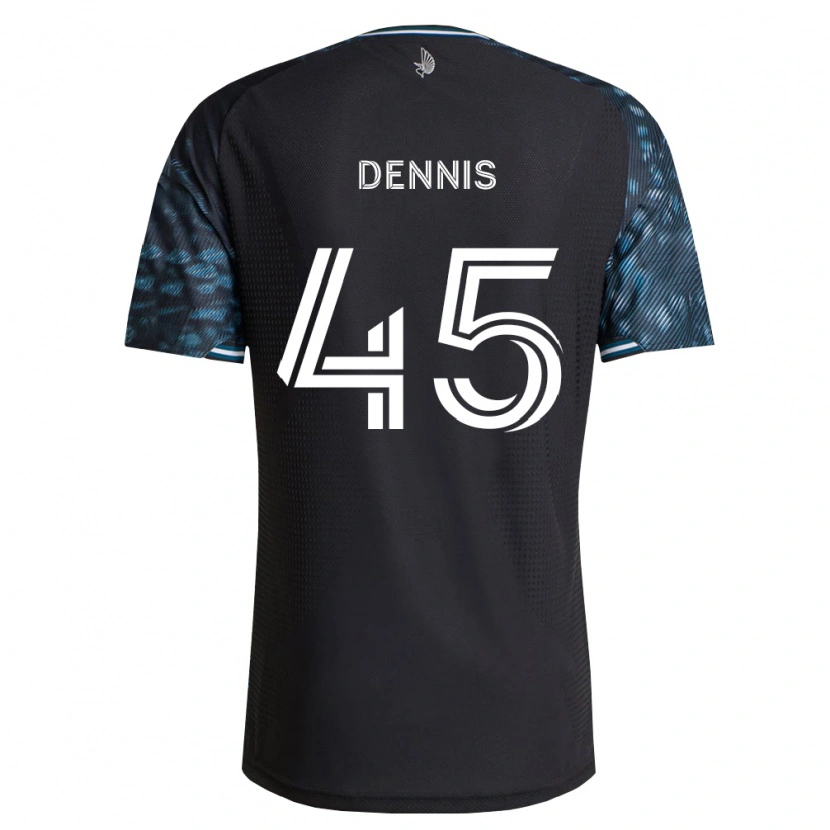 Danxen Mujer Camiseta Tim Dennis #45 Negro Blanco 1ª Equipación 2026/27 La Camisa México