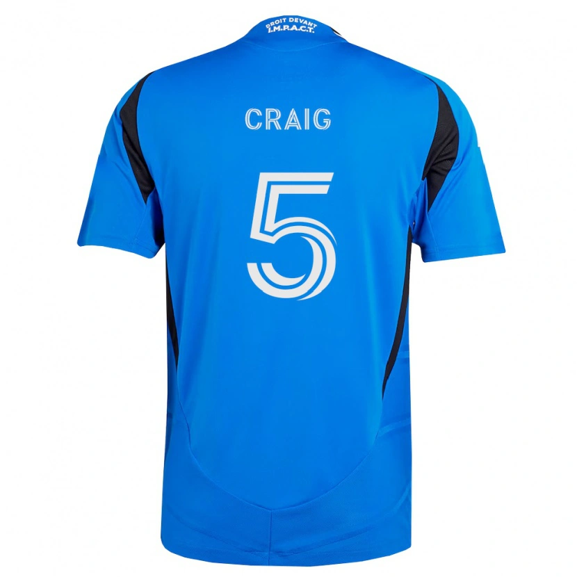 Danxen Mujer Camiseta Brandan Craig #5 Azul Blanco Negro 1ª Equipación 2026/27 La Camisa México
