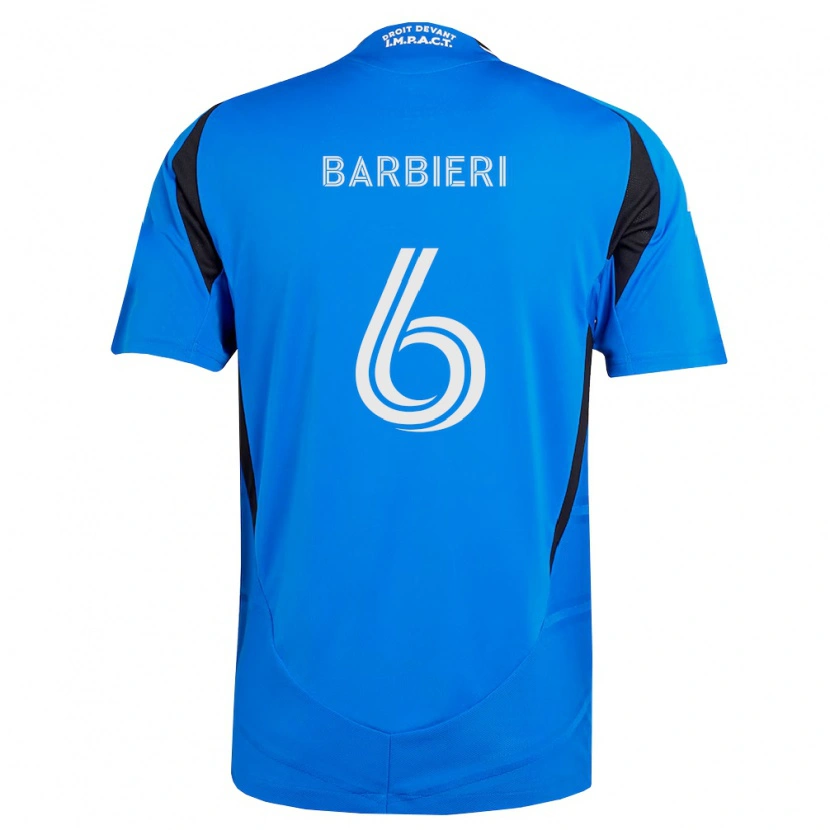 Danxen Mujer Camiseta Juliano Barbieri #6 Azul Blanco Negro 1ª Equipación 2026/27 La Camisa México