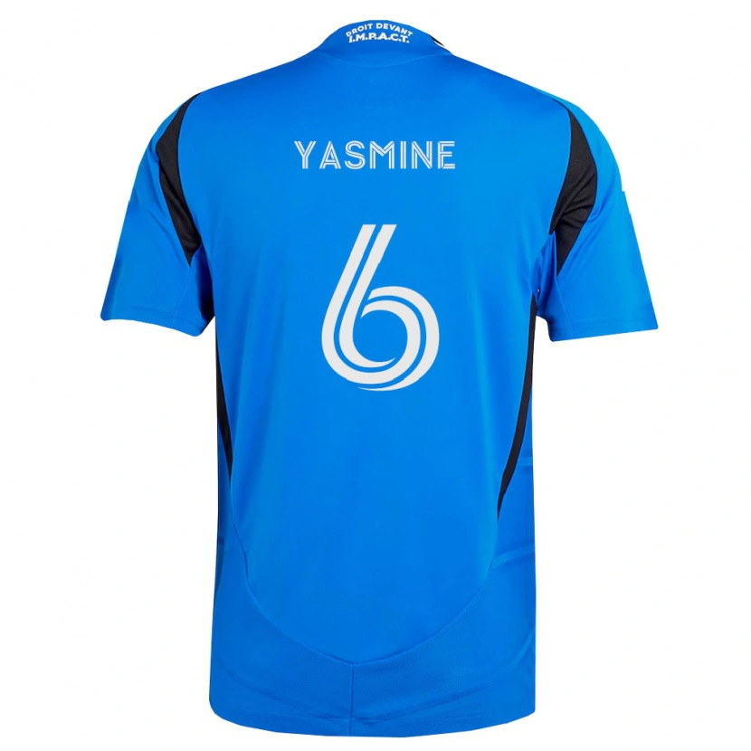 Danxen Mujer Camiseta Décombe Yasmine #6 Azul Blanco Negro 1ª Equipación 2026/27 La Camisa México
