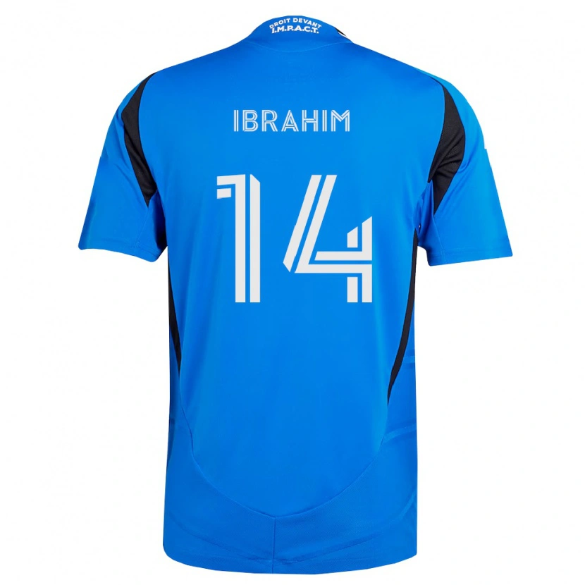 Danxen Mujer Camiseta Sunusi Ibrahim #14 Azul Blanco Negro 1ª Equipación 2026/27 La Camisa México