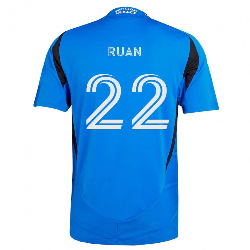 Danxen Mujer Camiseta Ruan #22 Azul Blanco Negro 1ª Equipación 2026/27 La Camisa México