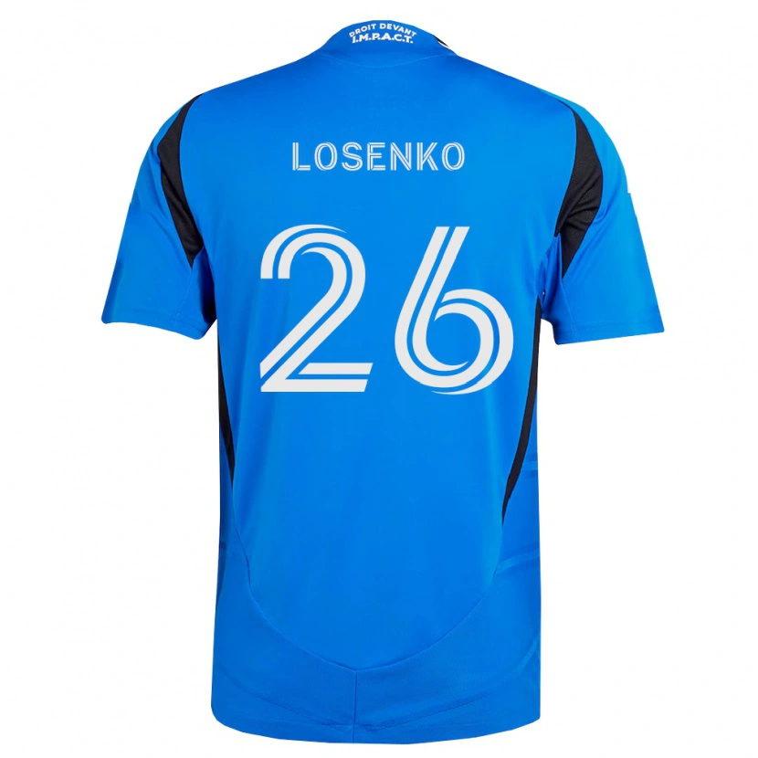 Danxen Mujer Camiseta Ivan Losenko #26 Azul Blanco Negro 1ª Equipación 2026/27 La Camisa México