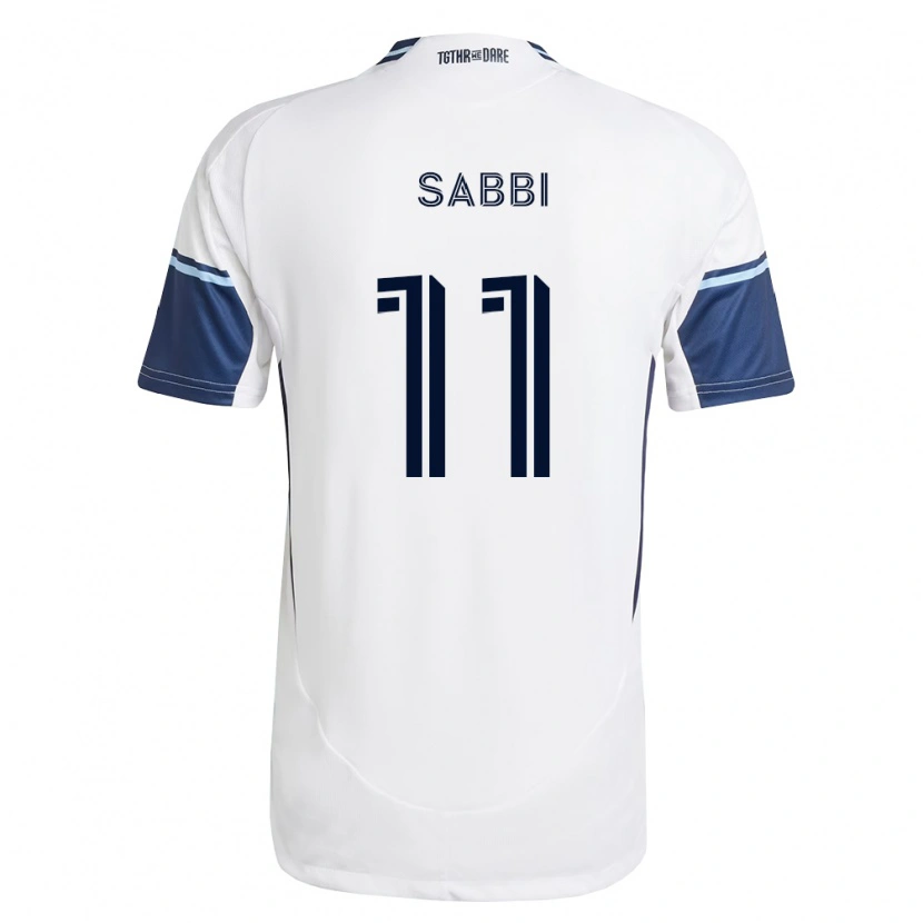 Danxen Mujer Camiseta Emmanuel Sabbi #11 Blanco Azul Real 1ª Equipación 2026/27 La Camisa México