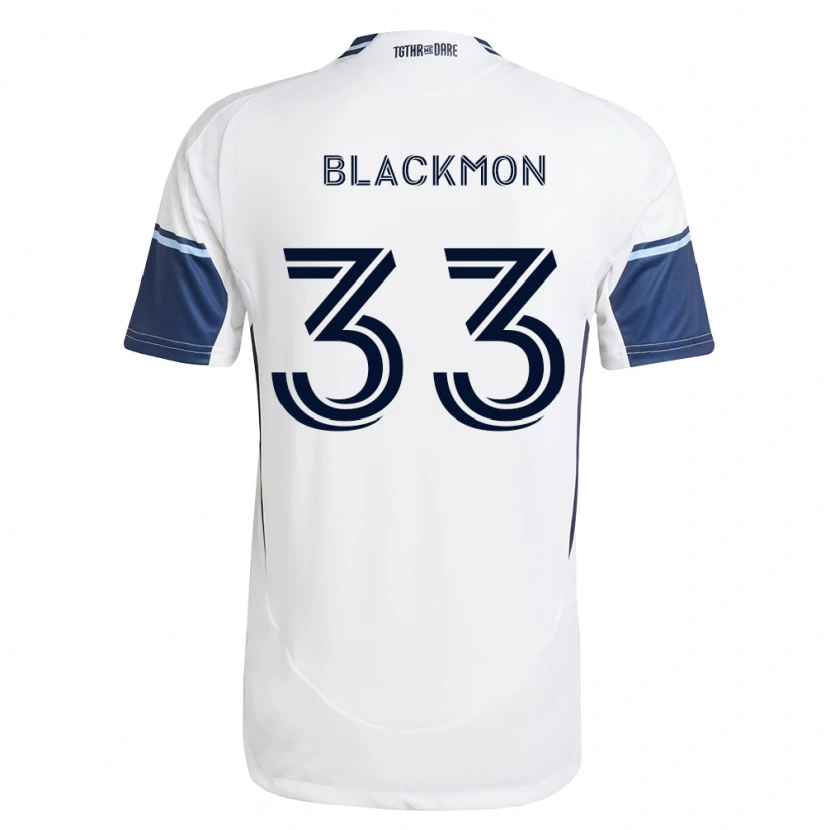 Danxen Mujer Camiseta Tristan Blackmon #33 Blanco Azul Real 1ª Equipación 2026/27 La Camisa México