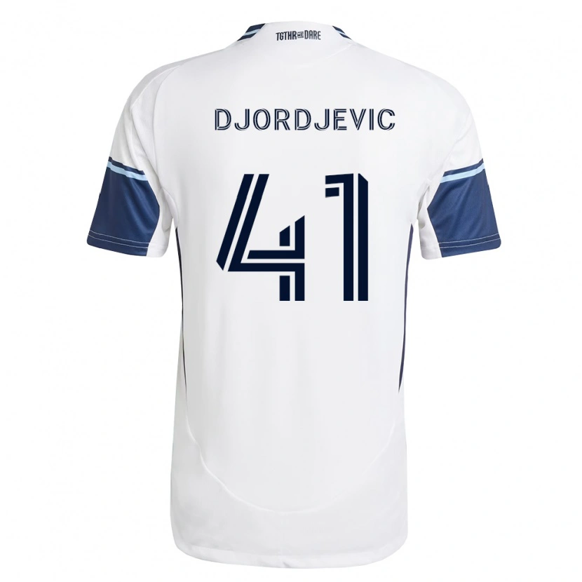 Danxen Mujer Camiseta Nikola Djordjevic #41 Blanco Azul Real 1ª Equipación 2026/27 La Camisa México