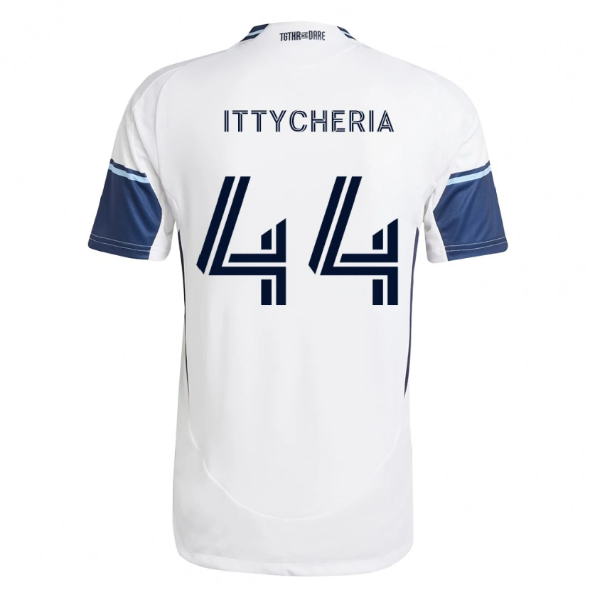 Danxen Mujer Camiseta Daniel Ittycheria #44 Blanco Azul Real 1ª Equipación 2026/27 La Camisa México