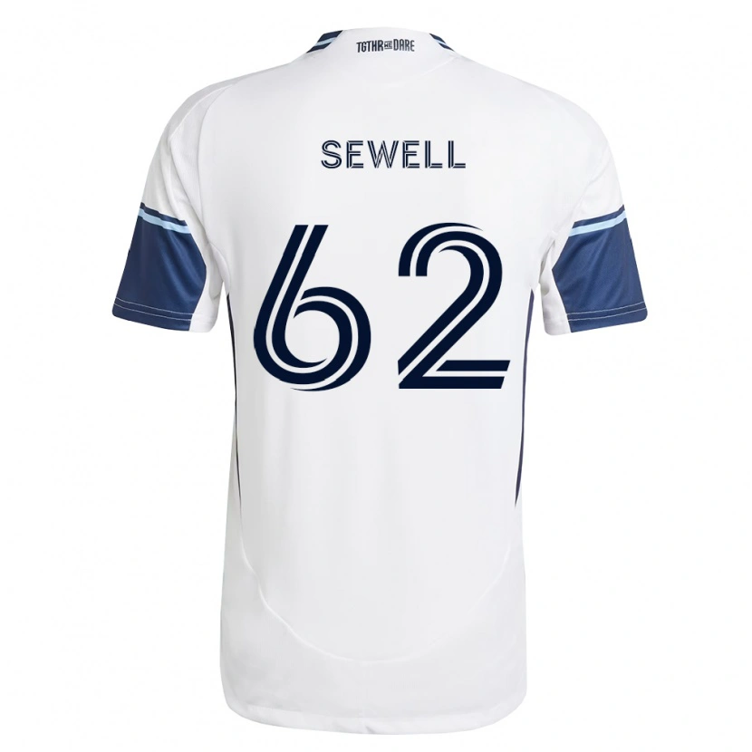 Danxen Mujer Camiseta Ryder Sewell #62 Blanco Azul Real 1ª Equipación 2026/27 La Camisa México