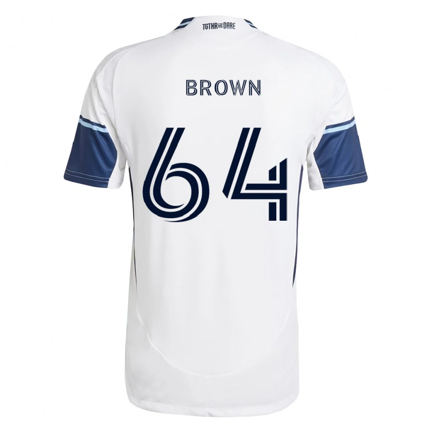Danxen Mujer Camiseta Tyler Brown #64 Blanco Azul Real 1ª Equipación 2026/27 La Camisa México