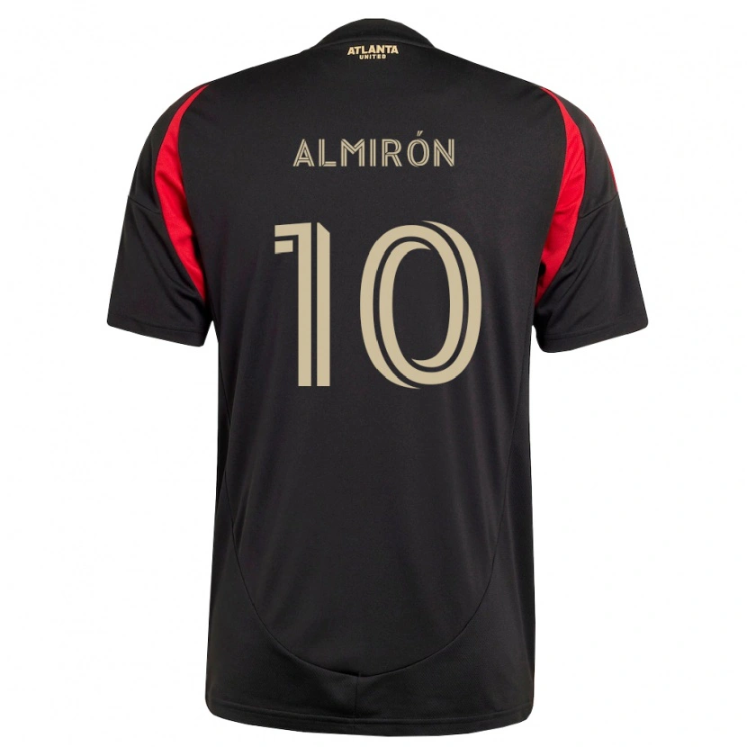 Danxen Mujer Camiseta Miguel Almirón #10 Negro Rojo 1ª Equipación 2026/27 La Camisa México