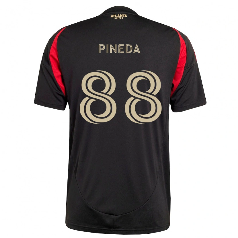Danxen Mujer Camiseta Miguel Pineda #88 Negro Rojo 1ª Equipación 2026/27 La Camisa México